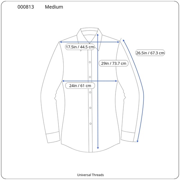 Universal Thread Womens Stripe Button Down Shirt Long Sleeve Pocket Medium - Picture 7 of 7